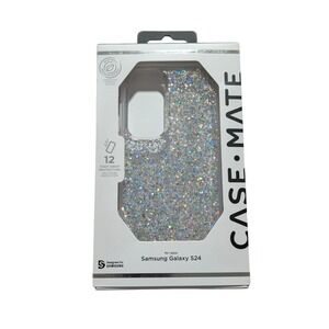 E8. Case-Mate‎ Twinkle Disco Case for Samsung Galaxy S24 - Silver Glitter